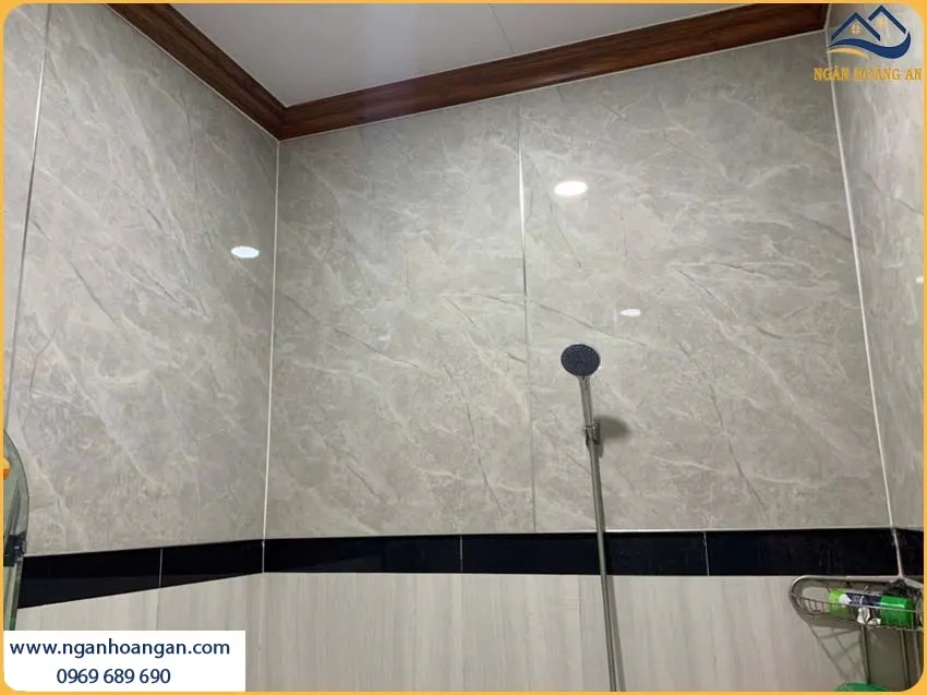 Ốp Tường Tấm PVC Giả Bê Tông Kosmos Thi Công Nhanh, Có Độ Bền Cao
